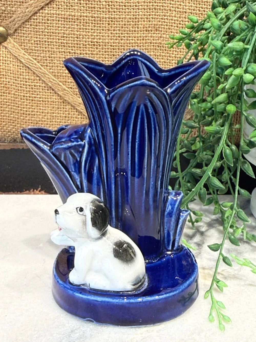 Vintage blue vase